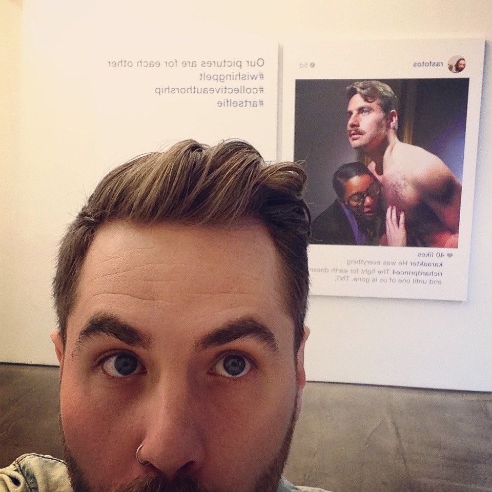 #artselfie taken with Backdrop for the Rebirth of the Collective Author