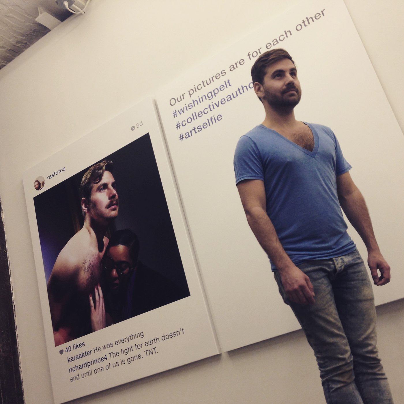 #artselfie taken with Backdrop for the Rebirth of the Collective Author