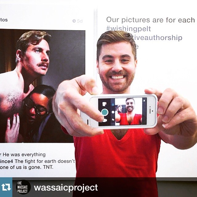 #artselfie taken with Backdrop for the Rebirth of the Collective Author