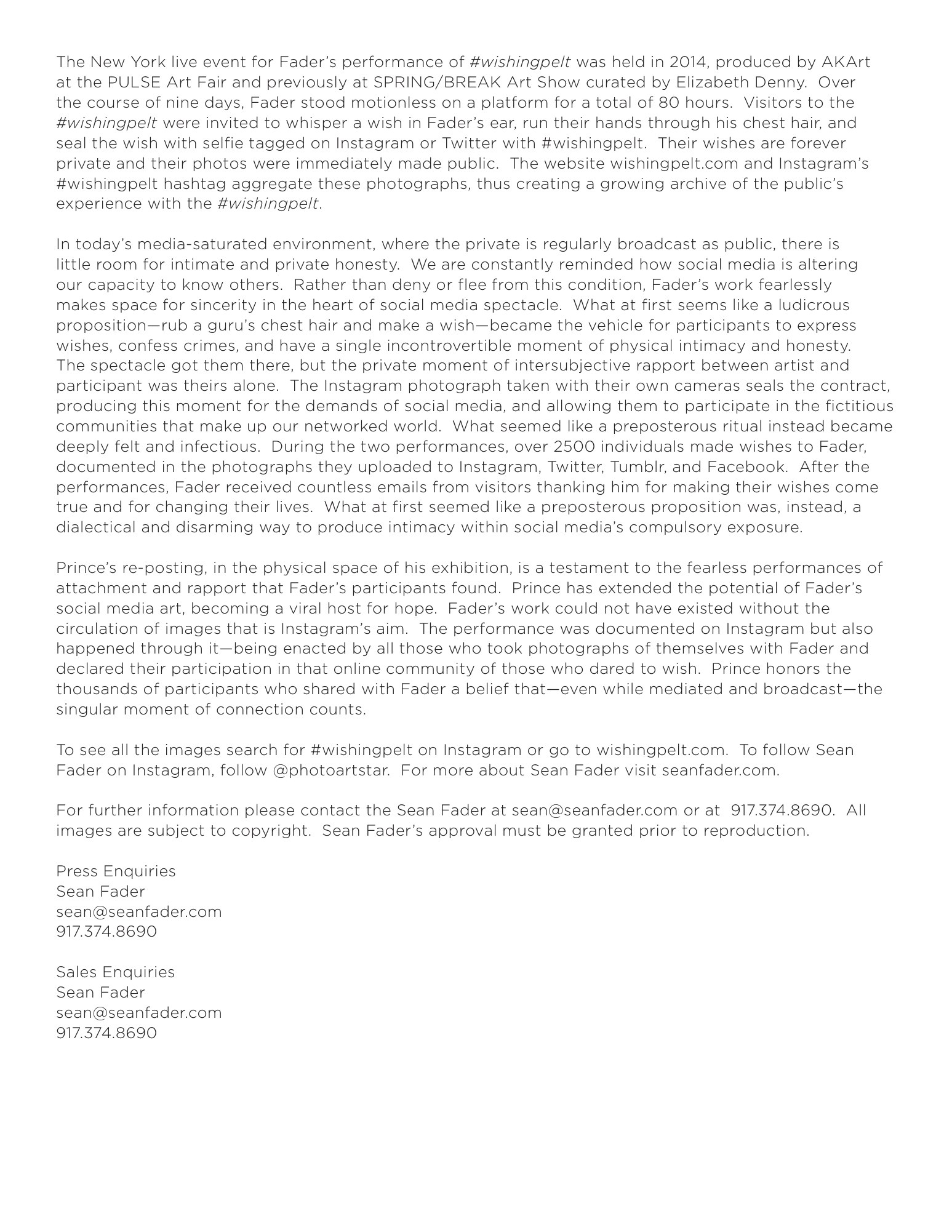 For Immediate Release, page two