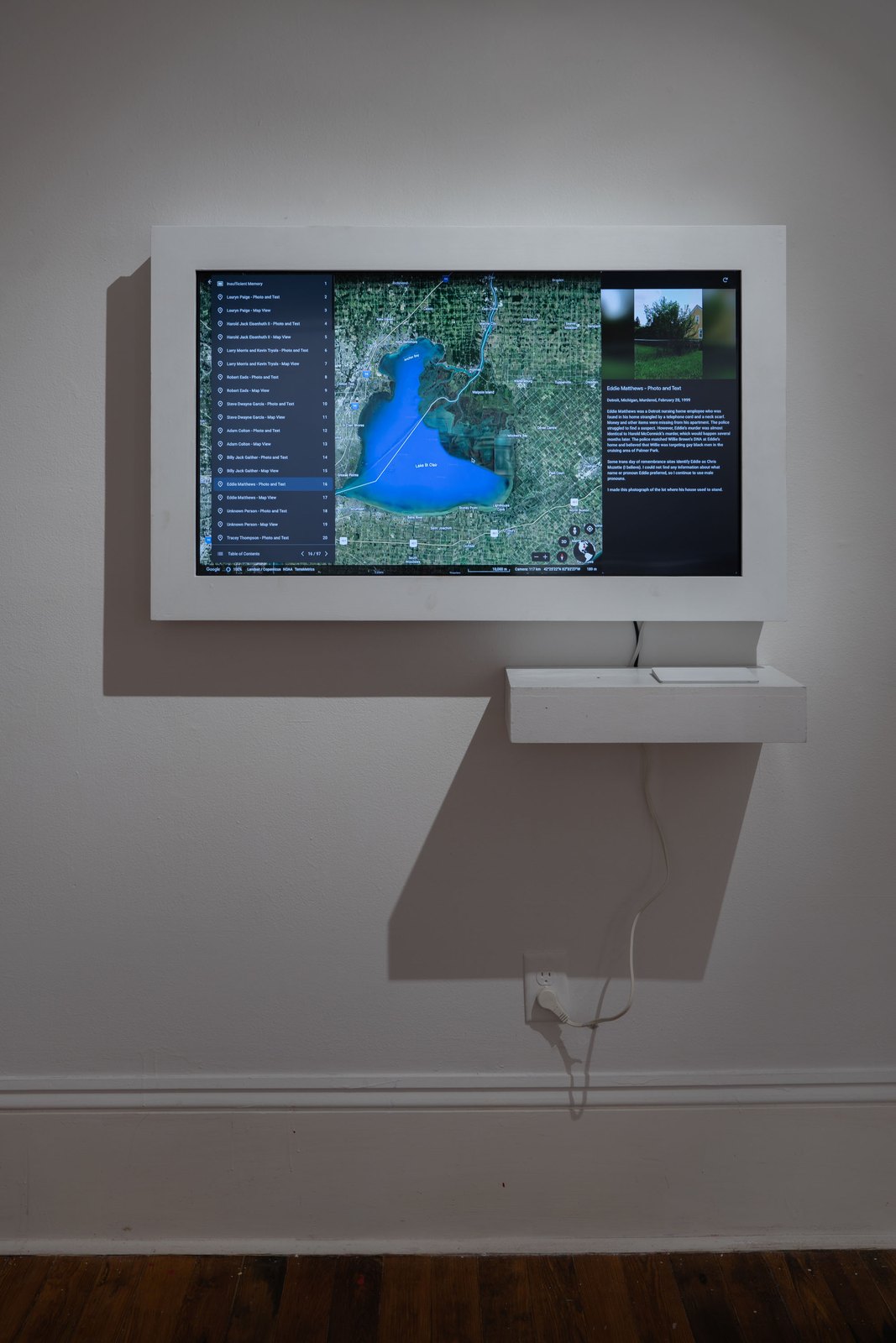 Installation view, Insufficient Memory (solo), Antenna Gallery, New Orleans