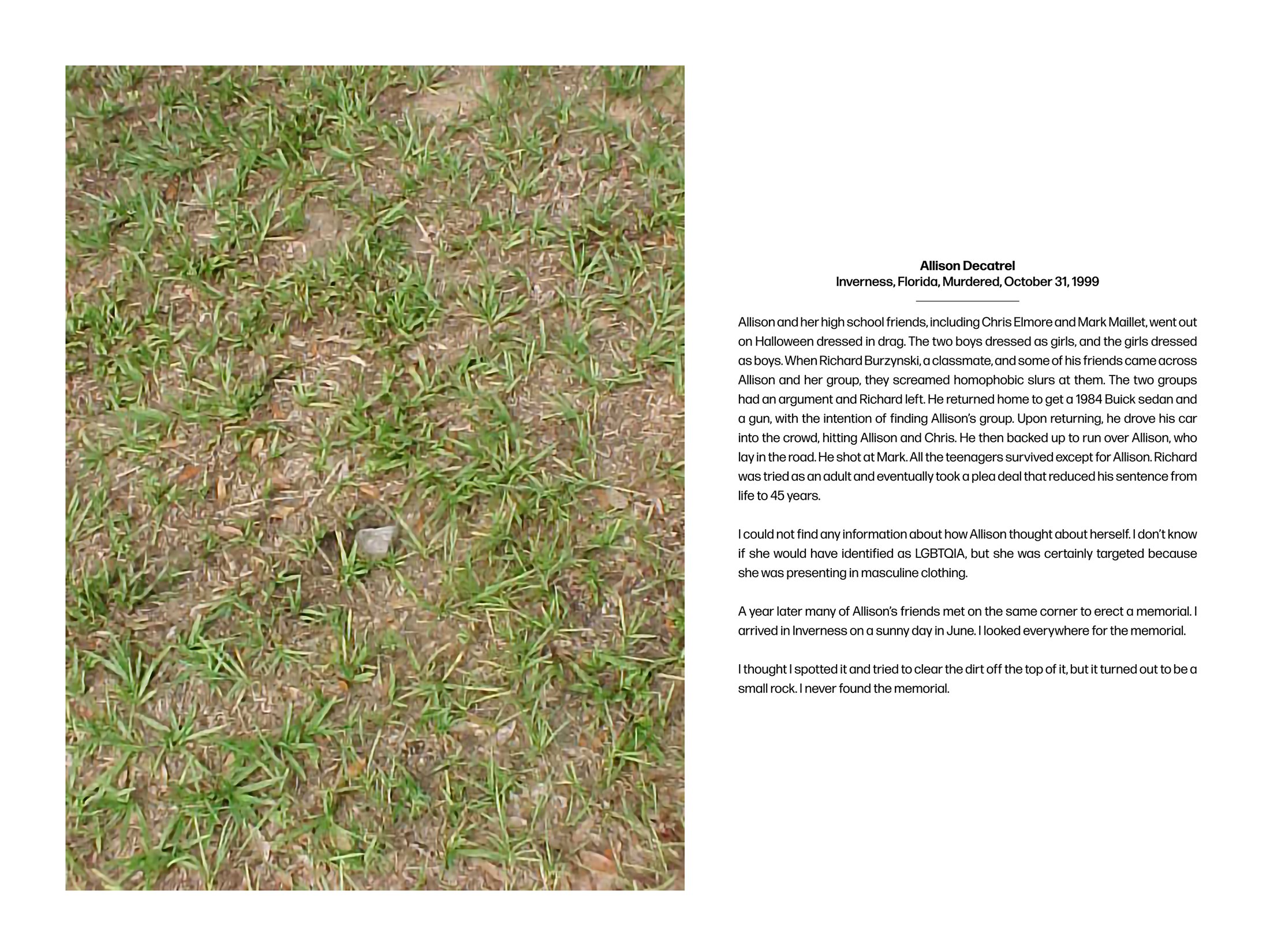 Insufficient Memory wall work, Allison Decatrel