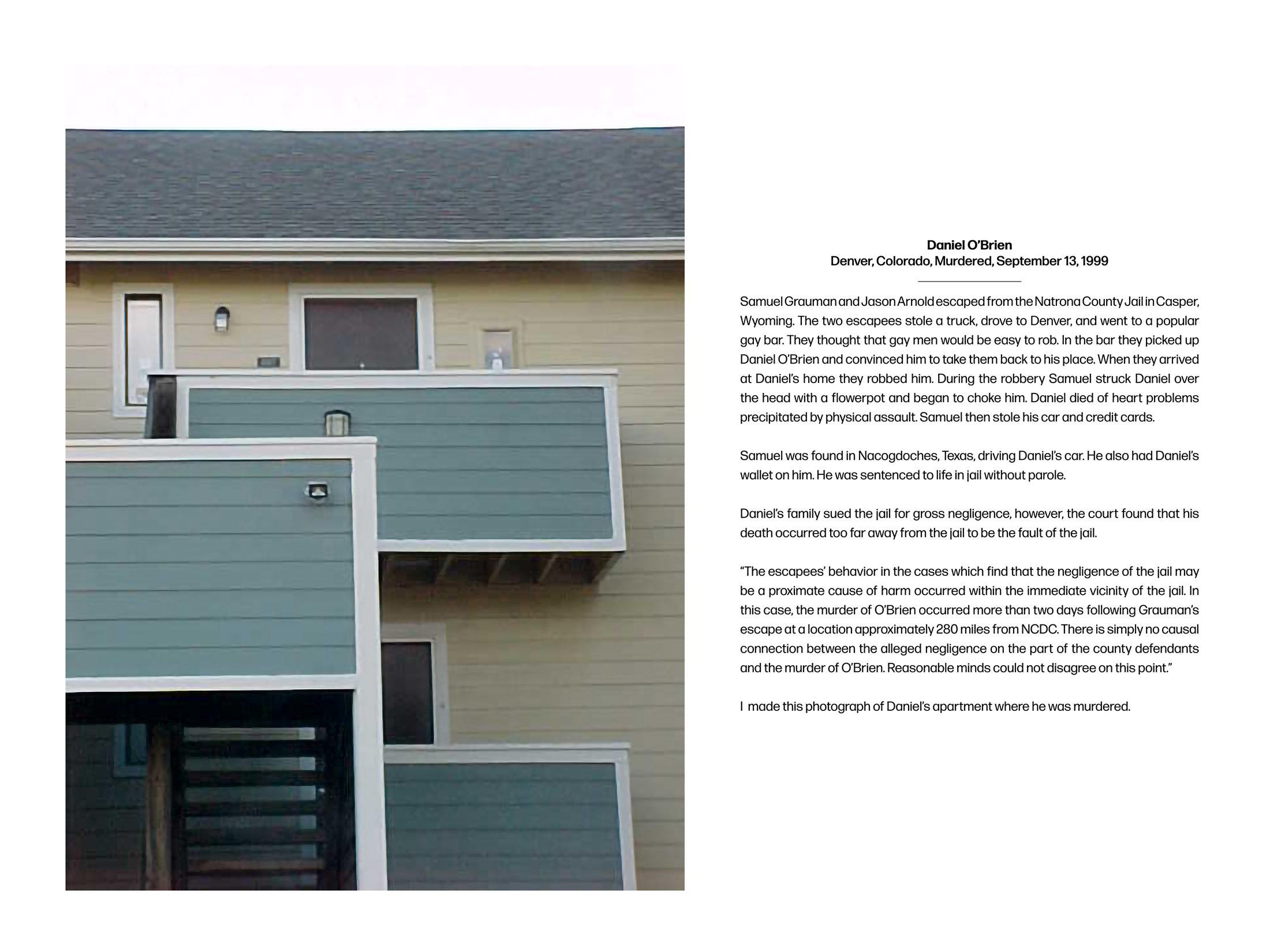 Insufficient Memory wall work, Daniel O'Brien
