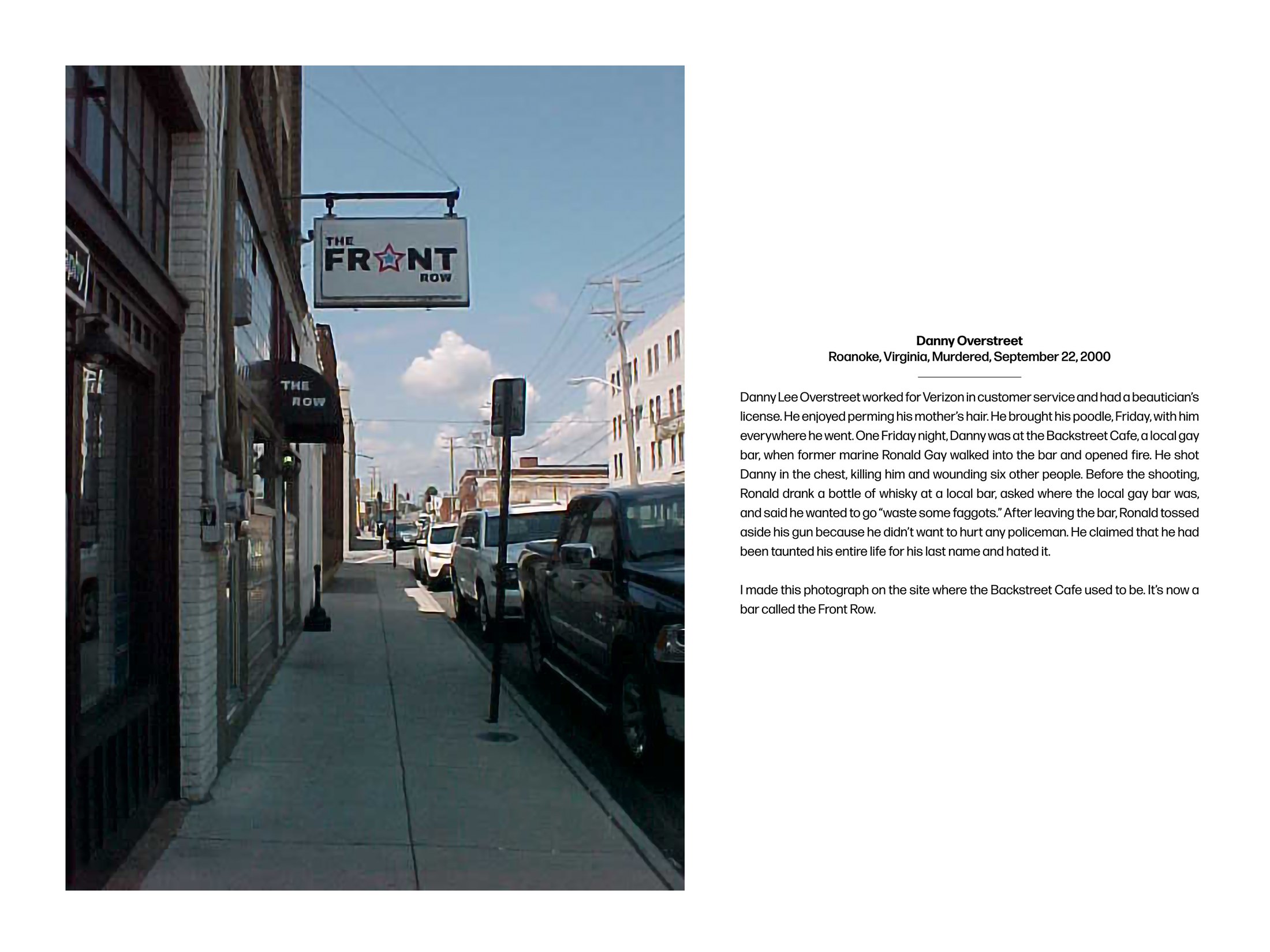 Insufficient Memory wall work, Danny Overstreet