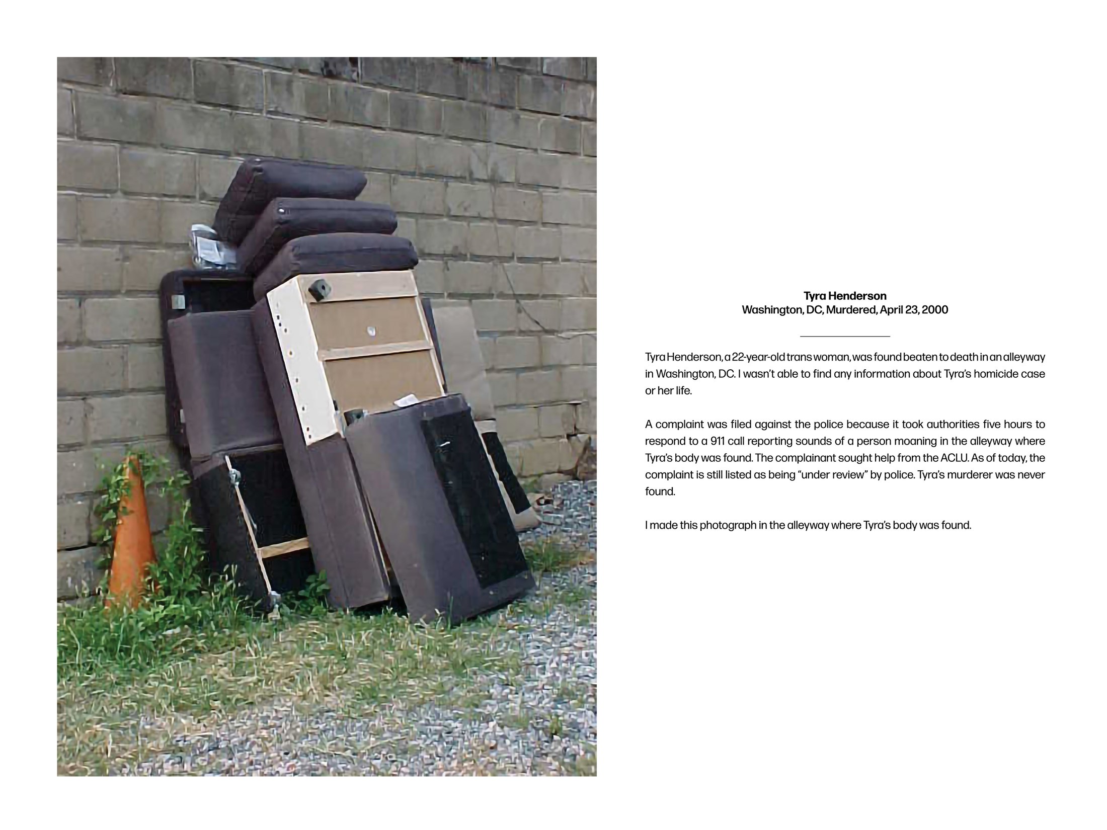 Insufficient Memory wall work, Tyra Henderson